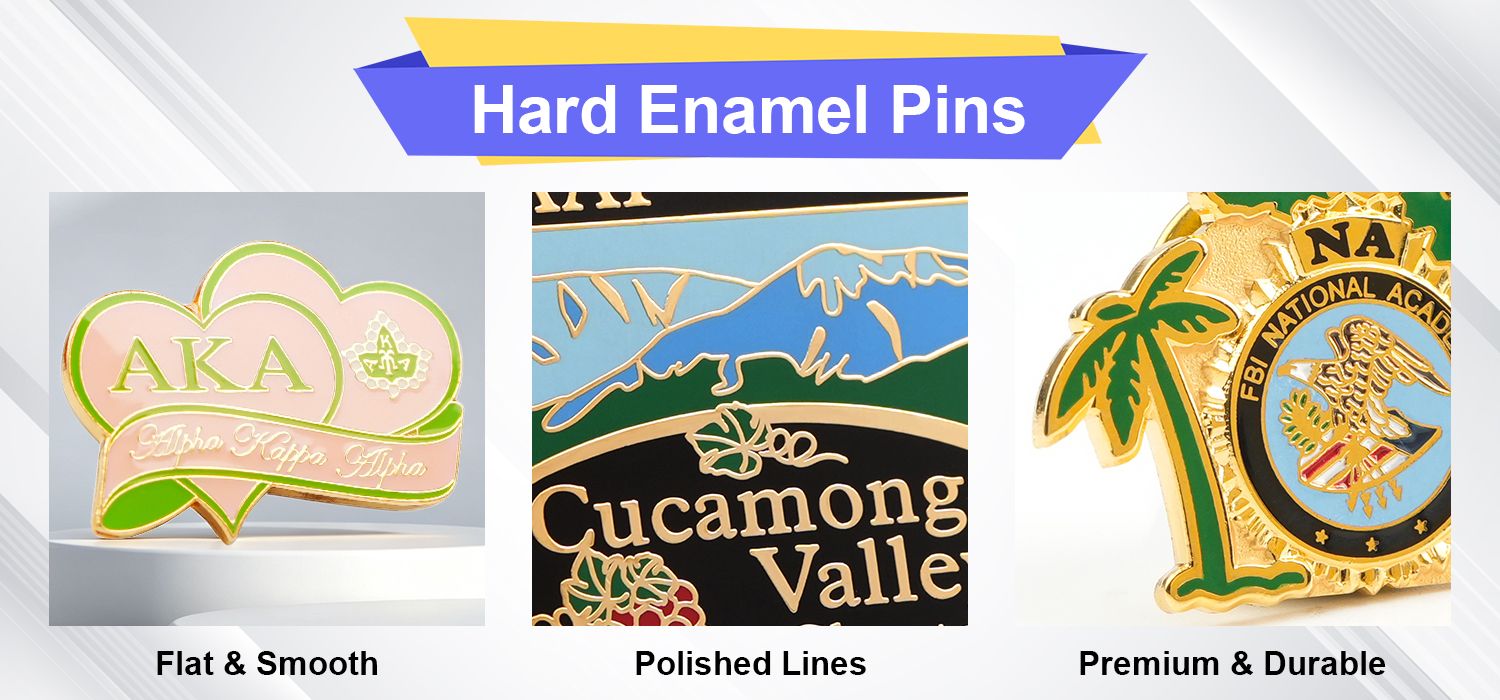 Custom Hard Enamel Pins Manufacturer