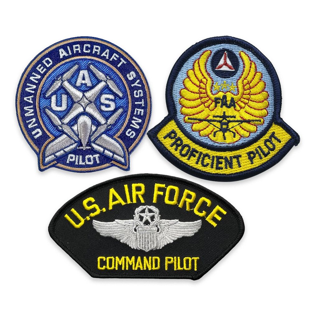 Custom Pilot Embroidery Patch | OEM Manufacturer of Personalized Pilot ...