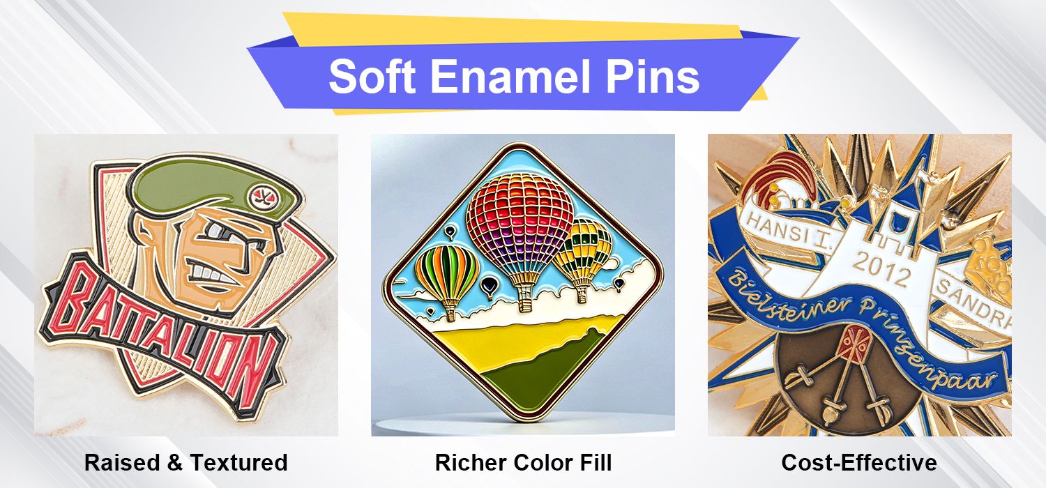 Custom Soft Enamel Pins Factory