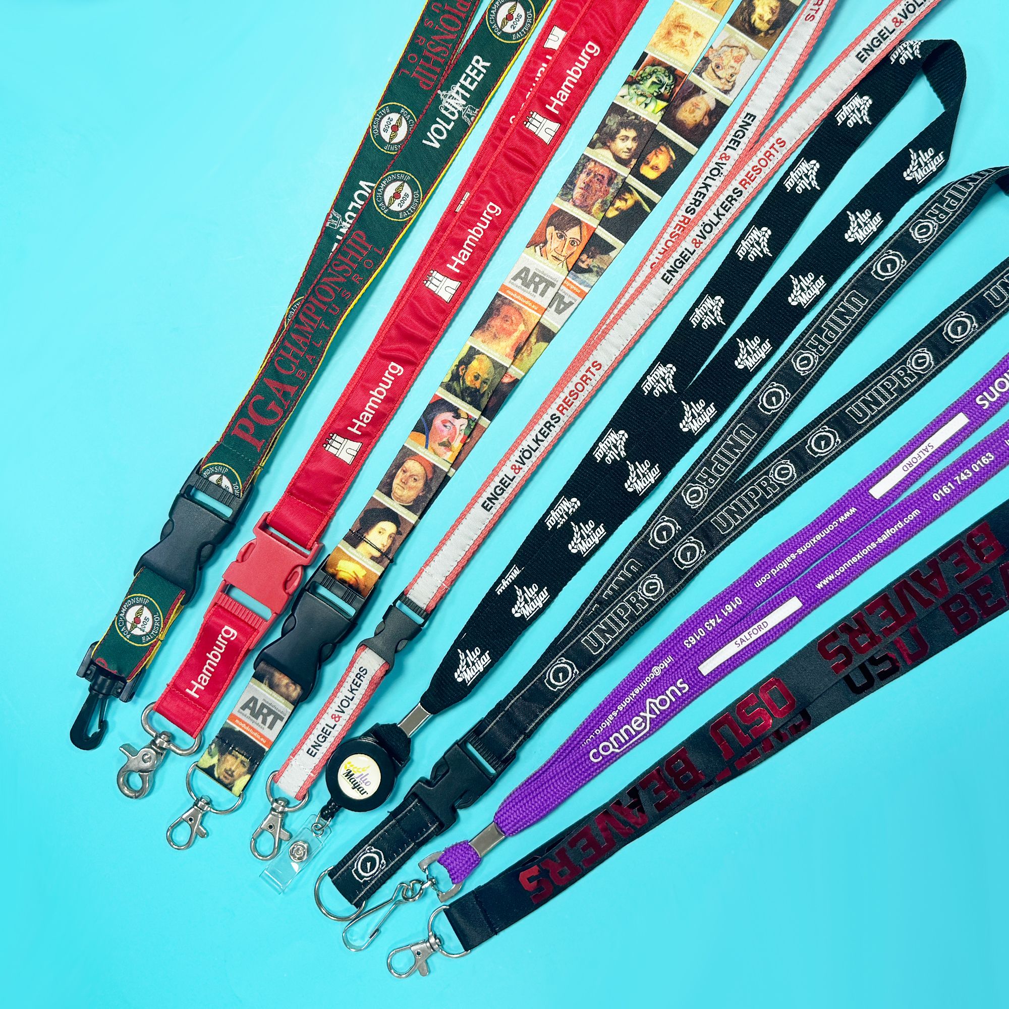 Premium Customized Neck Straps Available in Various Styles