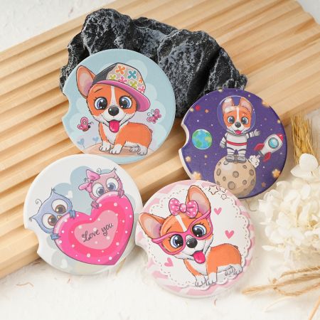 Sottobicchieri in ceramica carini per auto.
