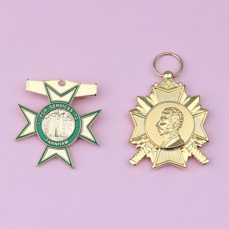 Medaglione di onore personalizzato.