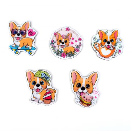 Acrylic Cute Corgi Refrigerator Magnet - Cute Corgi Acrylic Magnets Supplier