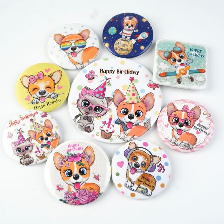 Birthday Button Pin - Happy Birthday Buttons Pins Supplier
