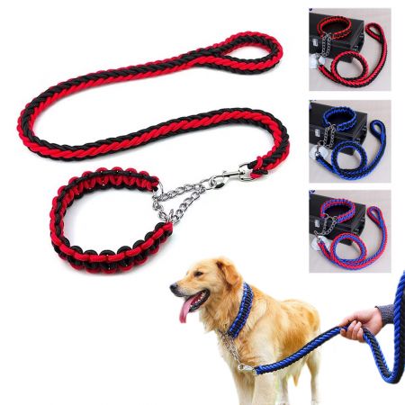 卸売ロープ編み犬リード。