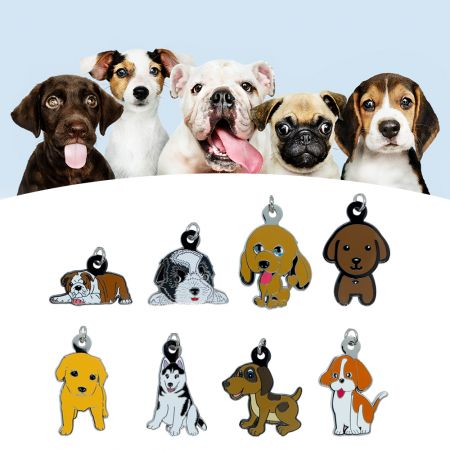 Tag de Nome Personalizada para Cães.