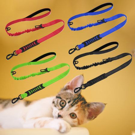 Guinzaglio Bungee per Gatti con Due Manici.