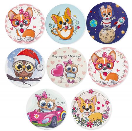 Sottobicchiere in ceramica per bevande - Sottobicchiere carino per bevande pronto per la spedizione