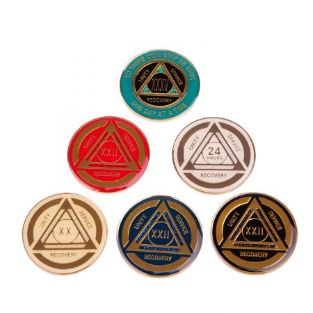 High-Quality Custom UV-Printed Sober Coins.