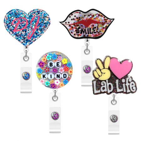 Custom Acrylic Name Badge Reel.