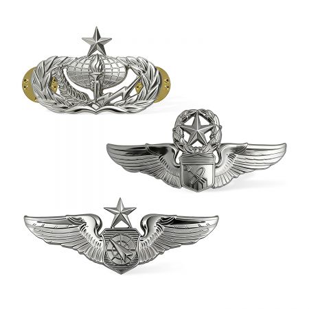 Personalized Air Force Wings Pins.