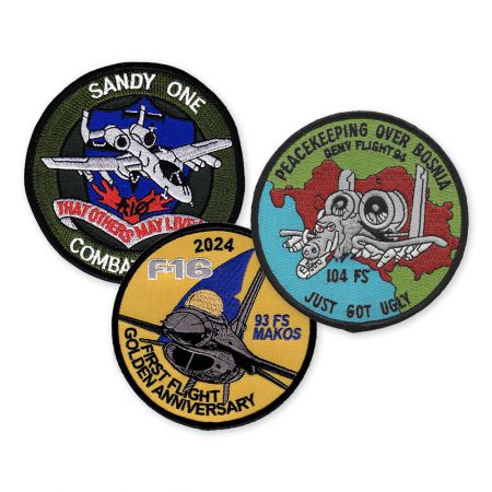 Personalisierte Luftwaffen-Patches.
