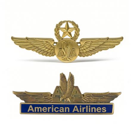 Tailored American Airlines Branded Lapel Pins.