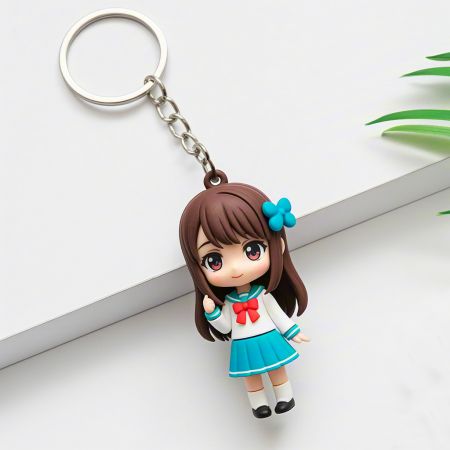 More Mollis PVC Manga Keychain.