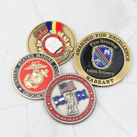 Moedas de Desafio do Exército de Alta Qualidade.