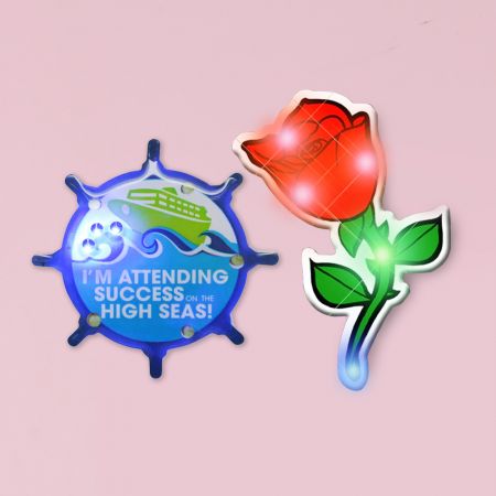 Custom Flashing Badges.