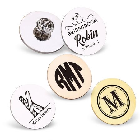 Épingles et broches promotionnelles.