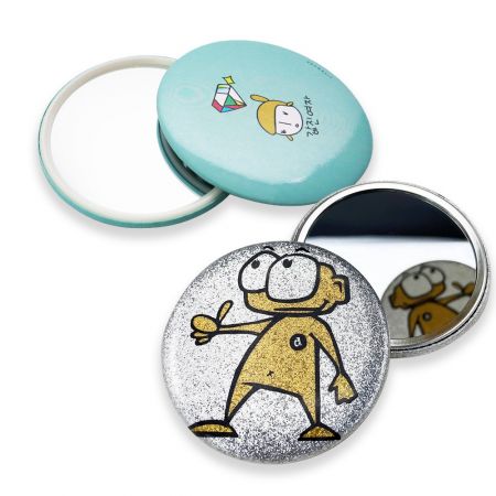 Spille con bottone specchio personalizzate.