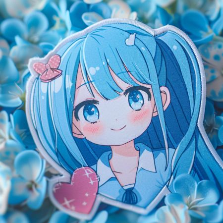 Étiquette imprimée de dessin animé.