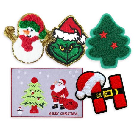 Patches Chenille Natal Berkualitas Tinggi.