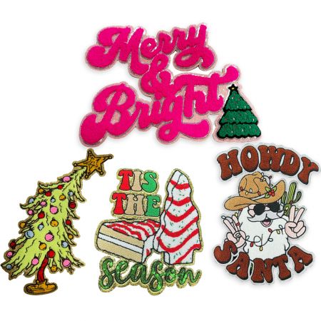 Patches Chenille Natal Kustom Langsung dari Pabrik.