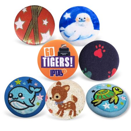 Custom Cloth Button Badge - Custom Cloth Button Badges