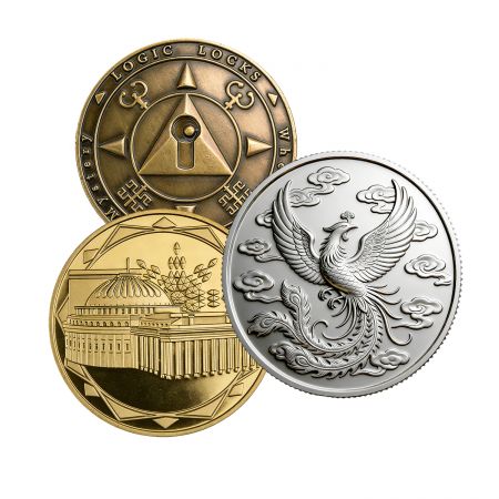 Personalized 3D Anniversary Coins.