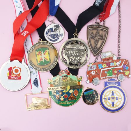 Custom Corporate Award Medal - Custom Corporate Award Medal with Different Plating