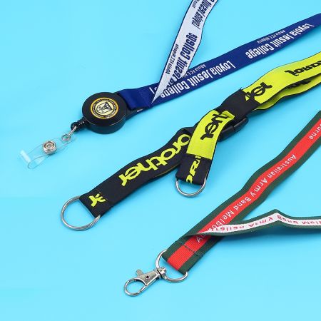 Customized Double Color Lanyard.