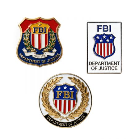 High-Quality Custom Realistic FBI Badges.