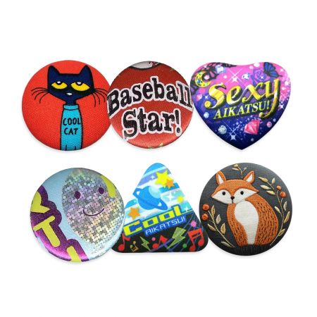 Custom Fabric Button Badge - Custom Fabric Covered Button Badge