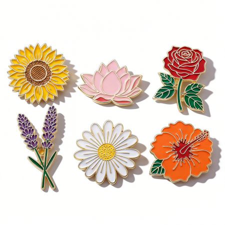 Pins de esmalte promocionais personalizados.