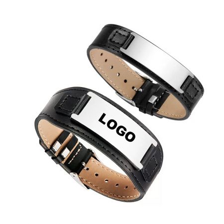 Marken-Lederarmband.