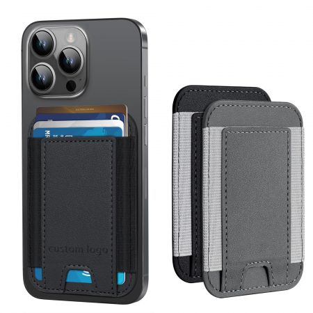 Custom Leather Phone Wallet Stick On.