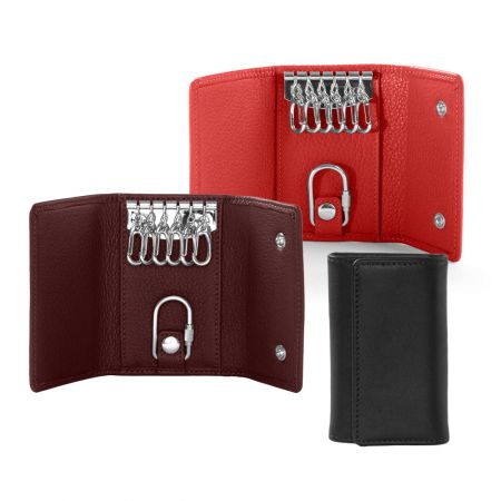 Porte-clés en cuir avec logo personnalisé.