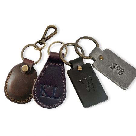 Etiqueta de Chave de Couro Personalizada