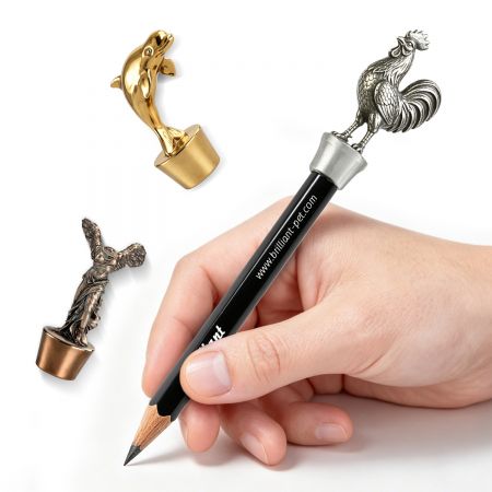 Bouchons de crayon en métal personnalisés pour événements.