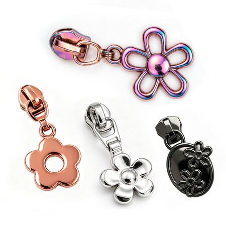 Custom Branded Metal Zipper Puller.
