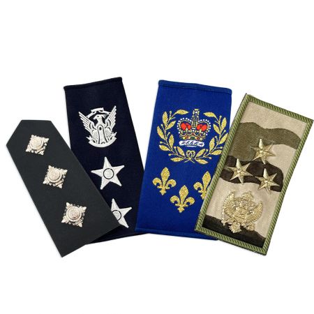 Epaulettes Bordadas para Militares.