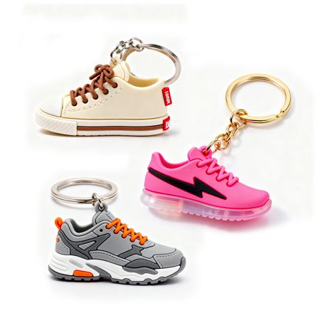 Custom Soft PVC Mini Sneaker Keychain.