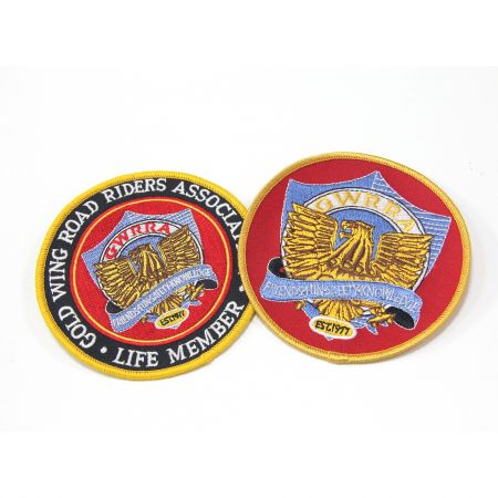 Individuelles Motorrad-Patch-Abzeichen.