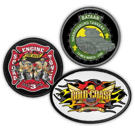 Patches offset en couleur pleine.