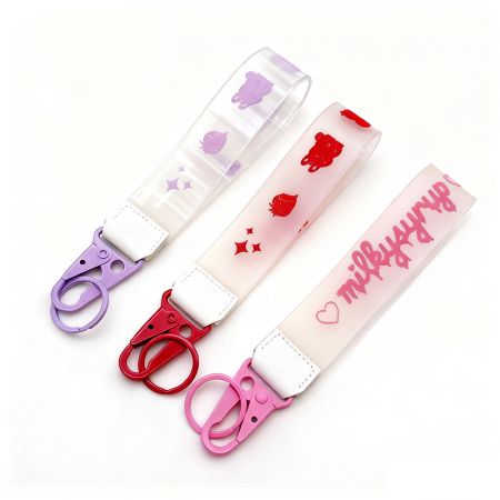 Fabricante de tiras de chaveiro de pulso de PVC promocional.