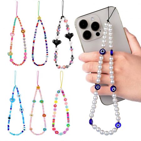 Custom Phone Charm - Promotional Custom Beaded Phone Straps