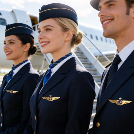 パーソナライズされたエナメル飛行機ウィングピン。