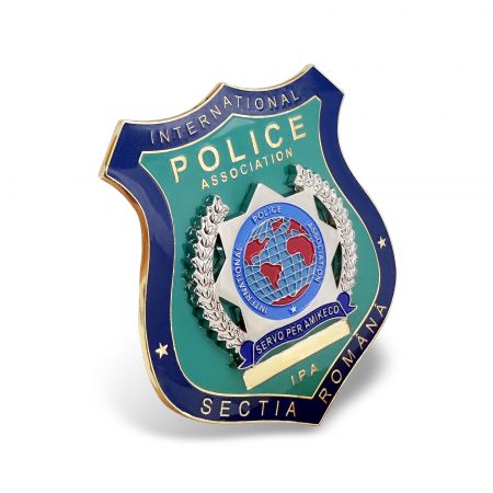 Distintivo de Polícia Personalizado com Carteira.