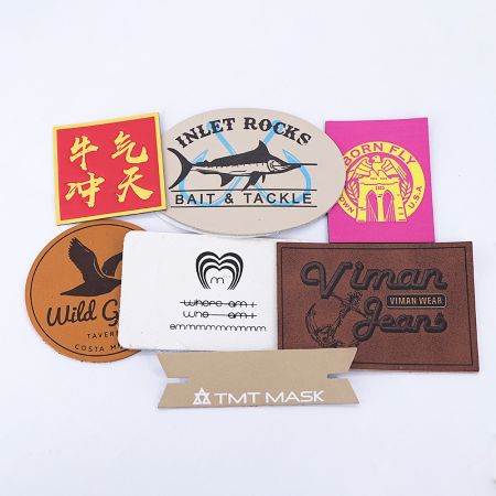 Parche de cuero impreso en UV personalizado.