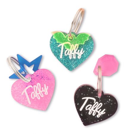 Tag nominis resinatus personalizatus pro cane.