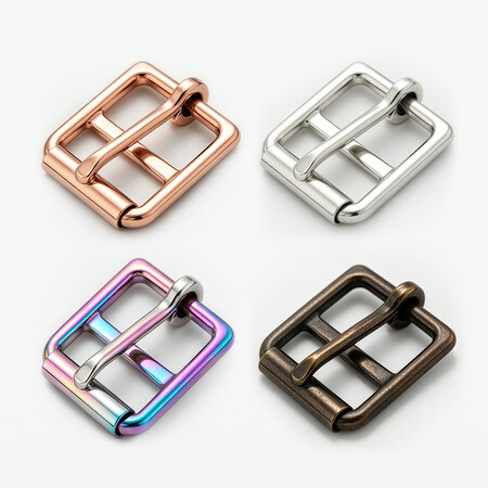 Custom Zinc Alloy Roller Buckle for Premium Leather Belts.