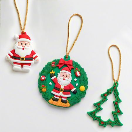 カスタムラバークリスマスオーナメント - パーソナライズされたクリスマス装飾